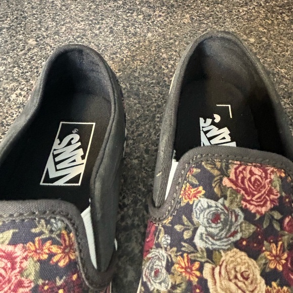 Rare Vans SAMPLE Exclusive Antique Tapestry Flowers Design Slip On Size Women 7 - Picture 10 of 12
